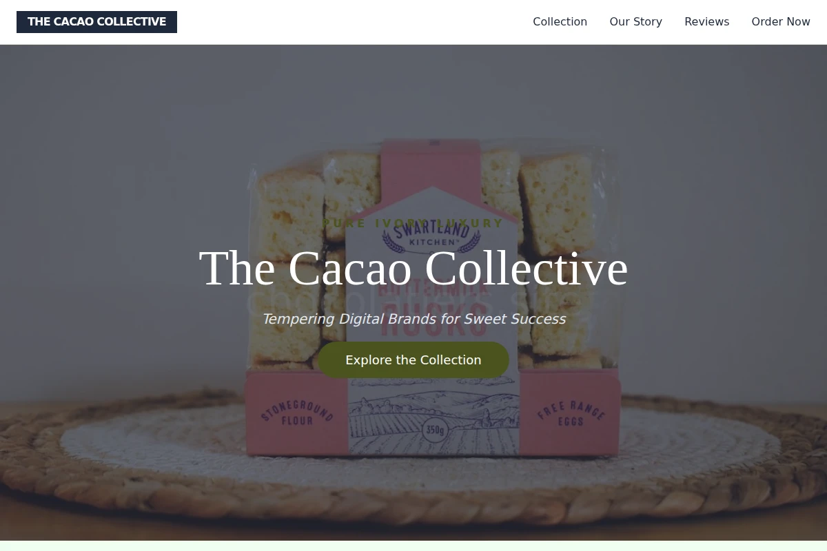 White-Chocolate Specialty Food